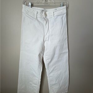 Zara Women's High Rise Jeans - White
